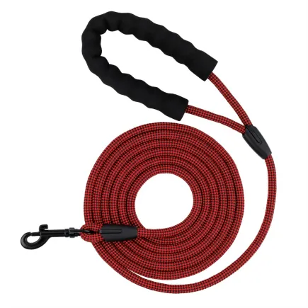 Повідець для Собак Bronzedog Active з Альпіністського Шнура Чорно-Червоний 3 м L