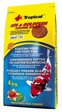 Сухий корм Tropical Koi & Goldfish Colour Sticks для ставкових риб, 4 кг (палички)