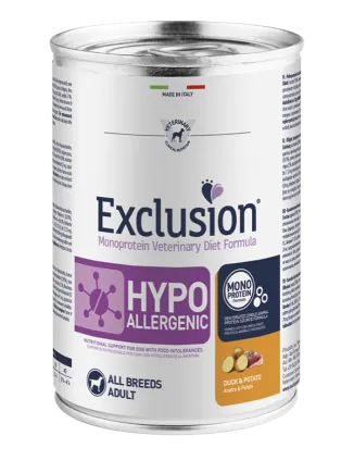 Консерва Exclusion Hypoallergenic з качкою для собак з харчовою алергією 400 г