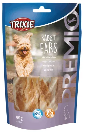 Ласощі Trixie Premio Rabbit Ears для собак, з кролячими вухами і курячим філе, 80 г