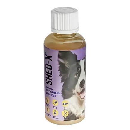 SynergyLabs Shed-X Shampoo СИНЕРДЖІ ЛАБС ШЕД-ІКС шампунь проти линьки для собак 0,045 л