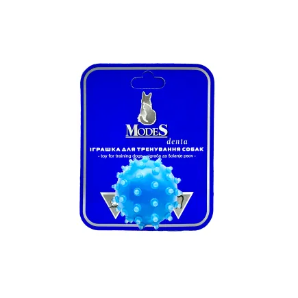 М'яч Міна блакитний розмір XS-4 см, Дента (Denta) іграшка для собак MODES