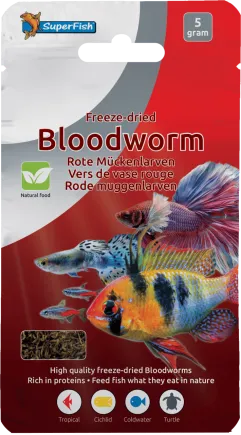 Сублімований корм для риб SF FREEZE DRIED BLOODWORMS 5 GRAM (A3040020)