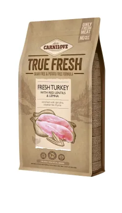 Сухий корм Carnilove True Fresh для дорослих собак всіх порід, з індичкою, 1,4 кг
