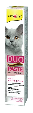 Паста для котів з чутливим травленням GimCat DUO PASTE Anti-hairball malt with chicken мальт та курка, 50 г