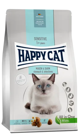 Сухий корм Happy Cat Sensitive Magen & Darm для дорослих котів з чутливим травленням, качка та рис, 4 кг, 70597