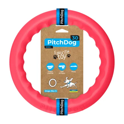 Кільце для апортировки PitchDog30, діаметр 28 см, рожевий, версія EN