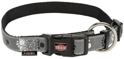 Нашийник Trixie Silver Reflect для собак, світловідбиваючий, S-M: 30-45 см/15 мм, сірий