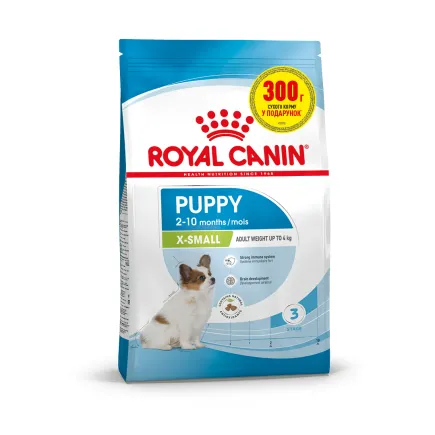 Сухий корм Royal Canin XSMALL PUPPY для цуценят мініатюрних порід 1.2кг+300г
