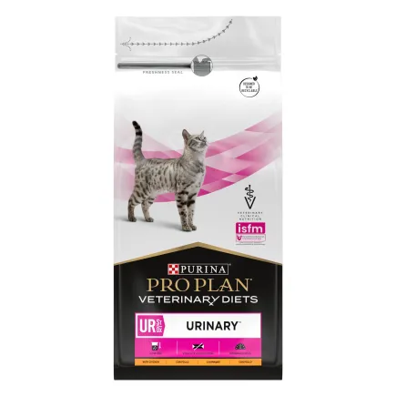 Сухий дієтичний корм PRO PLAN VETERINARY DIETS UR Urinary для дорослих котів для розчинення та зниження утворення струвітних каменів з куркою 1,5 кг
