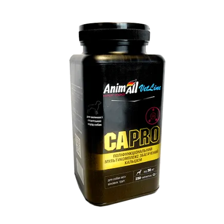 Вітаміни AnimAll VetLine Ca PRO для великих порід собак 2 г × 250 табл