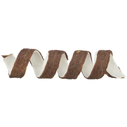 Ласощі Trixie Denta Fun Beef Chewing Curl bulk для собак Дента Фан Яловичий завиток жувальні палички д 12 см 12 г 5 шт/уп