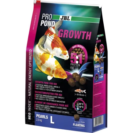 JBL (ДжБЛ) ProPond Growth корм для посилення зростання коропів Кої L, 2.5кг.