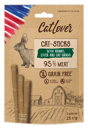 CatLover Sticks rabbit liver 5*5g/CatLover Палички для котів із кроликом, печінкою та котячою травою