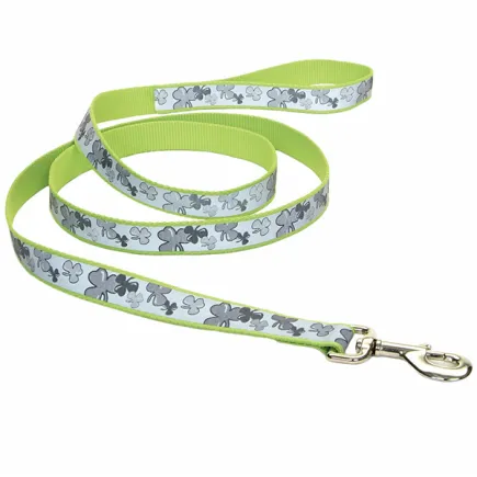 Coastal Lazer Brite Reflective Leash КОСТАЛ ЛАЗЕР БРАЙТ світловідбивний повідець для собак, 1.6смХ1.2м Конюшина