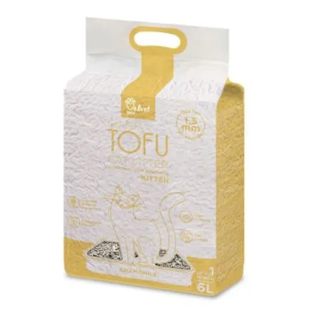 VELVET PAW TOFU Наповнювач туалетів для кошенят з екстрактом ромашки, 6 л/2,6 кг
