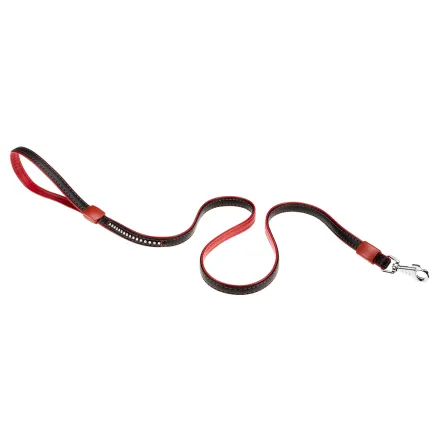 Ferplast LUX G12/120 BLACK-RED Повідець, екошкіра