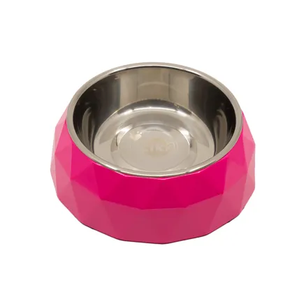 Миска для домашніх тварин KIKA Diamond, pink, size M