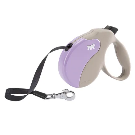Ferplast AMIGO L TAPE BEIGE-PURPLE Рулетка-поводок зі стрічкою