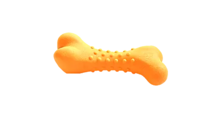 Іграшка AnimAll GrizZzly для собак, кістка, помаранчева, 11 × 4.7 см