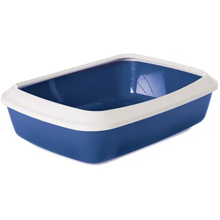 Savic Iriz Nordic Litter Tray САВІК АЙРІЗ НОРДІК лоток туалет з бортиком для котів, синій 50х37х13см