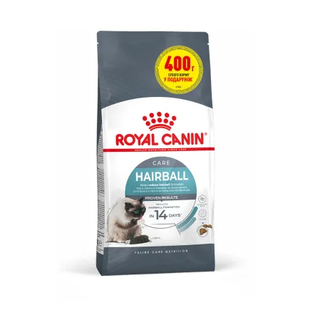 Сухий корм Royal Canin HAIRBALL CARE для котів всіх порід 1.6кг+400г