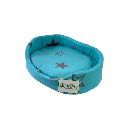 Лежак №6 Макс Бірюзовий Lucky Pet, 54x76x15