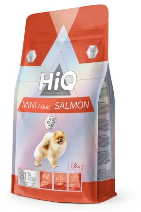 HiQ Mini Adult Salmon Сухий корм для дорослих собак малих порід з лососем, 1,8 кг