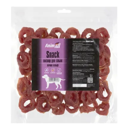 AnimAll Snack Качині кільця для собак 500 г