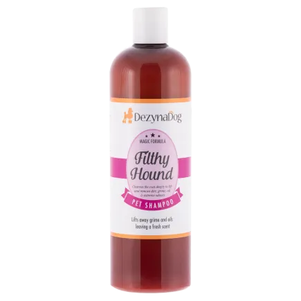 Шампунь Dezynadog Filthy Hound Deep Clean для глибокого очищення брудної шерсті дезодорує має стійкий аромат Парм. фіалки 500мл