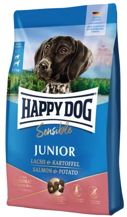 Сухий корм Happy Dog Sensible Junior Lachs & Kartoffel для юніорів віком від 7 до 18 місяців з лососем та картоплею, 1 кг