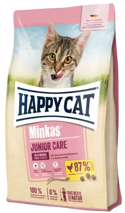 Сухий корм Happy Cat Minkas Junior Care Geflugell для кошенят віком від 4 - 12 міс. з птицею, 0,5 кг,70399