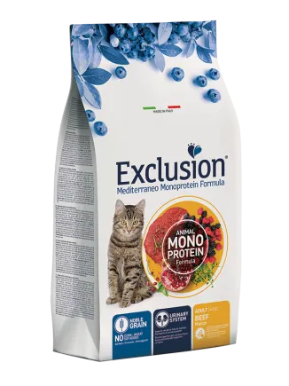 Exclusion Adult Beef корм для дорослих котів всіх порід з яловичиною 12 кг