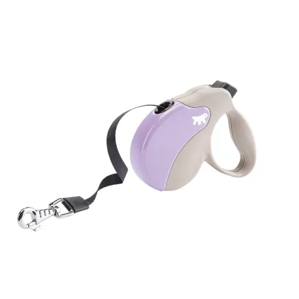 Ferplast AMIGO MINI TAPE BEIGE-PURPLE Рулетка-поводок зі стрічкою