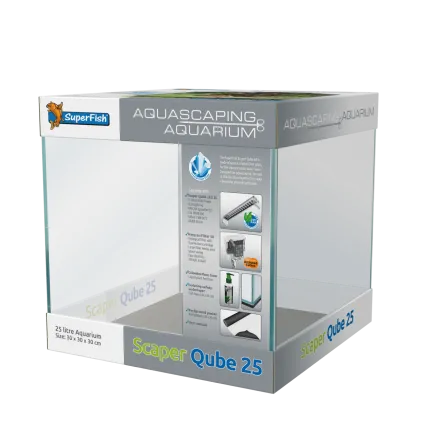 Акваріум скляний - Superfish Scaper Qube 25 (A4051705)