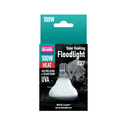ARCADIA SOLAR BASKING FLOODLIGHT 100 WATT (R2100125) світло-теплова лампа для рептилій
