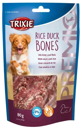 Ласощі Trixie Premio Rice Duck Bones для собак, качка з рисом, 80 г