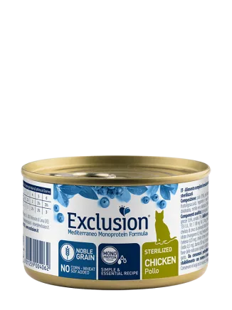 Exclusion Sterilized Chicken корм для стерилізованих котів з куркою 85 г