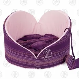 Лежанка Zoom Zoom Zoo Angel Heart бузковий, рожевий, розмір 1, 43х27 см