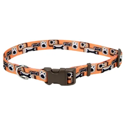 Coastal Pet Attire Styles КОСТАЛ СТАЙЛС нашийник для собак, 2.5х46-66см Помаранчева кістка