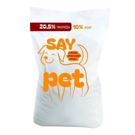 SAY PET сухий корм для собак м’ясний мікс, 10 кг