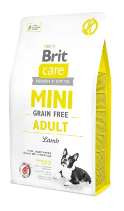 Сухий корм Brit Care GF Mini для дорослих собак мініатюрних порід, з ягням, 2 кг