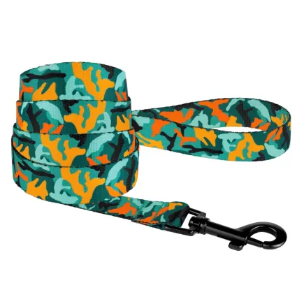 Повідець для Собак BronzeDog Urban Camo Нейлоновий Зелений XL