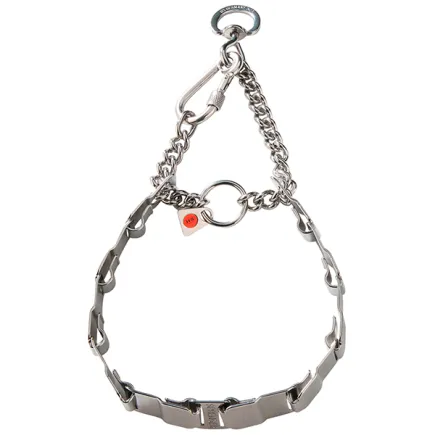 Sprenger NeckTech Fun with Assembly Chain СПРЕНГЕР НЕКТЕК ФАН пластинчастий нашийник-мартингал для собак, гвинтовий карабін, нержавіюча сталь 48 см