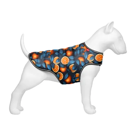 Курточка-накидка для собак WAUDOG Clothes, малюнок "Апельсини", XXS, А 23 см, B 29-36 см, С 14-20 см