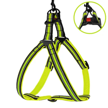 Шлея для Собак BronzeDog Mesh Стандарт Лимонний L