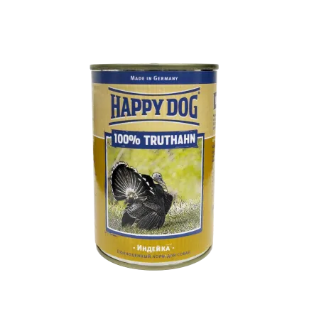 Монобілковий паштет Happy Dog Dose 100% Truthahn для собак усіх порід з індичкою, 0,4 кг,6000664