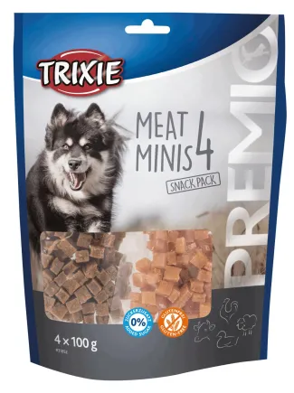 Ласощі Trixie Premio 4 Meat Minis для собак, з куркою, качкою, яловичиною і бараниною, 4 x 100 г