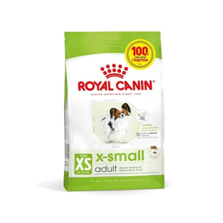 Сухий корм Royal Canin XSMALL ADULT для дорослих собак мініатюрних порід 400г + 100г
