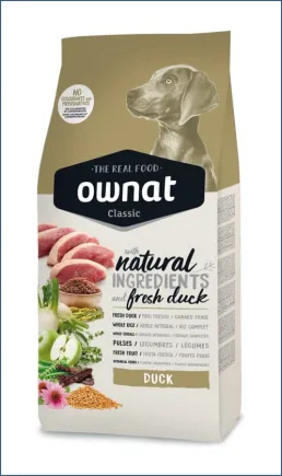 Ownat Classic Duck Сухий корм для дорослих собак, з качкою, 12 кг